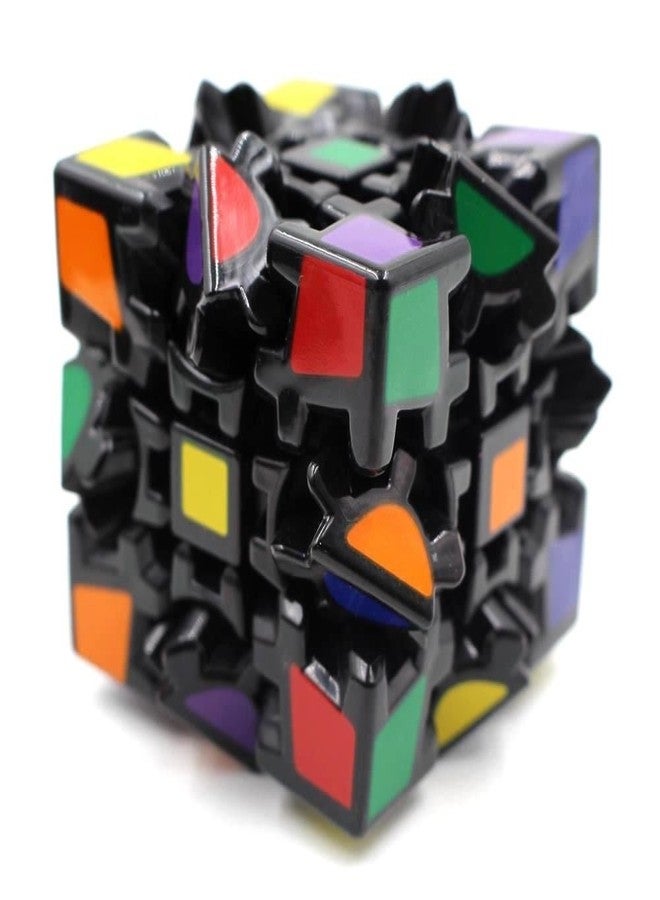 HAWKISTER Gear Cube Black 3X3 Stickerless High Speed Magic Cube Puzzle, Black, For Kid - Image 3